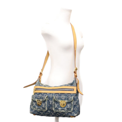 LOUIS VUITTON ルイヴィトン 06年 M95049 モノグラム デニム バギー PM ロング ショルダーバッグ ショルダーバッグ