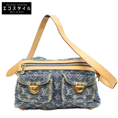 LOUIS VUITTON ルイヴィトン 06年 M95049 モノグラム デニム バギー PM ロング ショルダーバッグ ショルダーバッグ