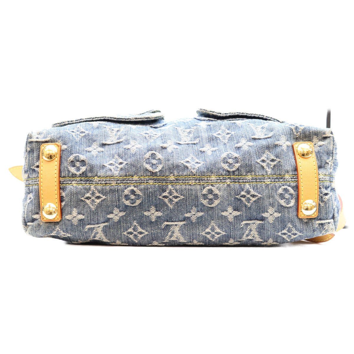 LOUIS VUITTON ルイヴィトン 06年 M95049 モノグラム デニム バギー PM ロング ショルダーバッグ ショルダーバッグ