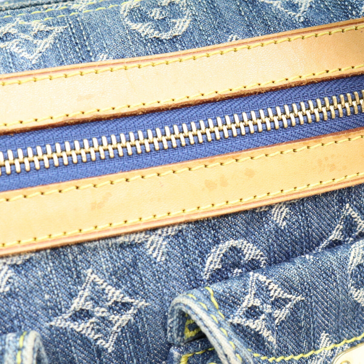 LOUIS VUITTON ルイヴィトン 06年 M95049 モノグラム デニム バギー PM ロング ショルダーバッグ ショルダーバッグ