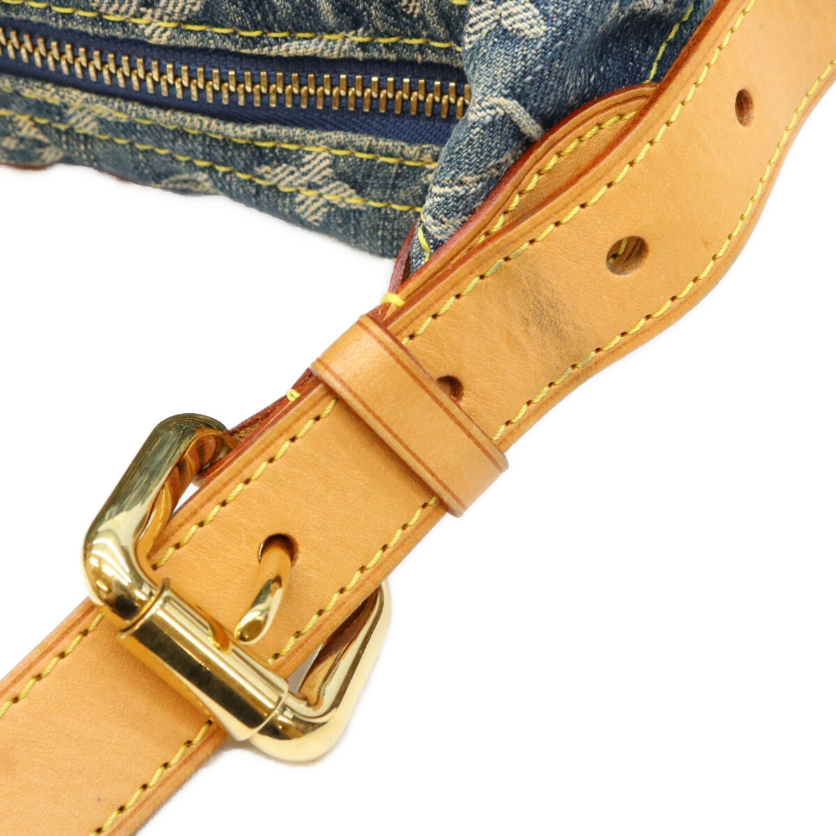 LOUIS VUITTON ルイヴィトン 06年 M95049 モノグラム デニム バギー PM ロング ショルダーバッグ ショルダーバッグ
