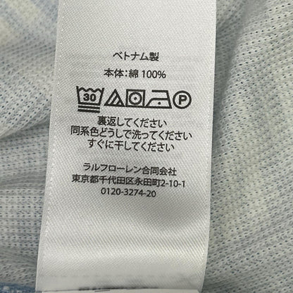 POLObyRalphLauren ポロラルフローレン ブルー パッチワーク ダブルニット スリーブレスドレス ワンピース