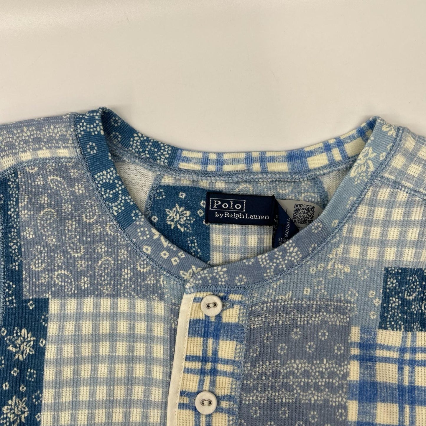 POLObyRalphLauren ポロラルフローレン ブルー パッチワーク ダブルニット スリーブレスドレス ワンピース