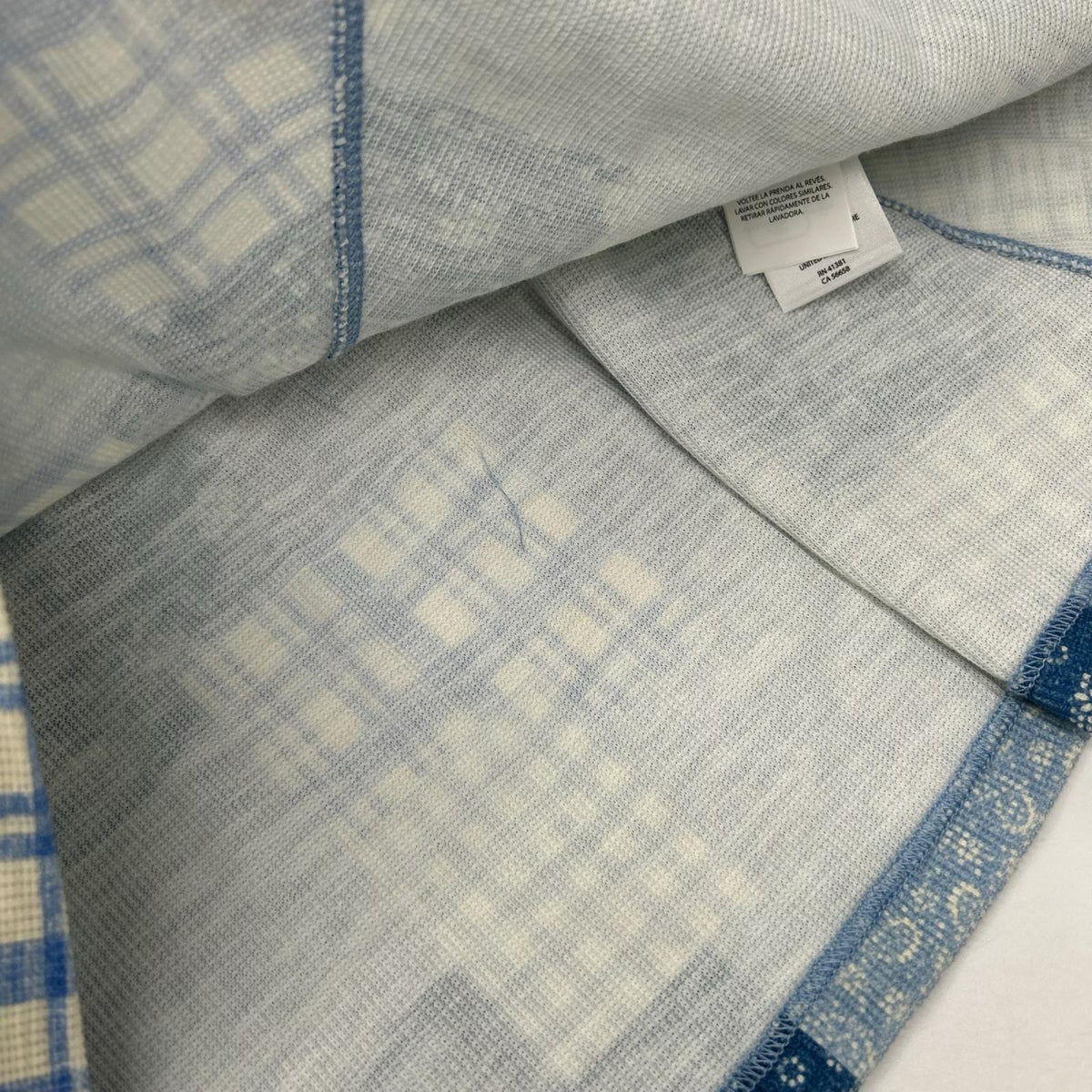 POLObyRalphLauren ポロラルフローレン ブルー パッチワーク ダブルニット スリーブレスドレス ワンピース