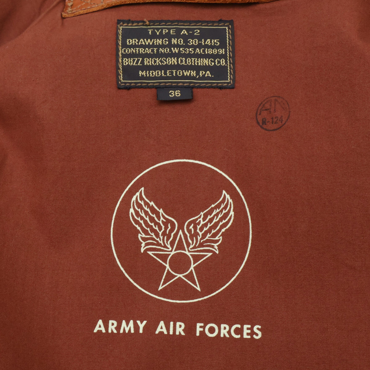 BUZZ RICKSON'S バズリクソンズ BR80441 Type A-2 Order No.A.C.1809 ホースハイド フライトジャケット ジャケット