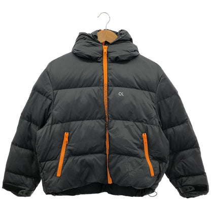 CalvinKlein カルバンクライン 4WF9O553 ネイビー×オレンジ フーディー ダウンジャケット」」 トップス