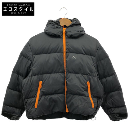CalvinKlein カルバンクライン 4WF9O553 ネイビー×オレンジ フーディー ダウンジャケット」」 トップス
