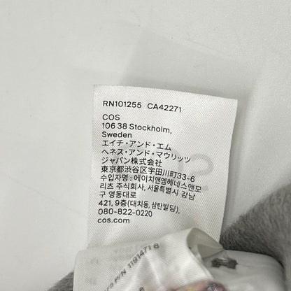 COS コス グレー オーバーサイズ ウールショートコート コート