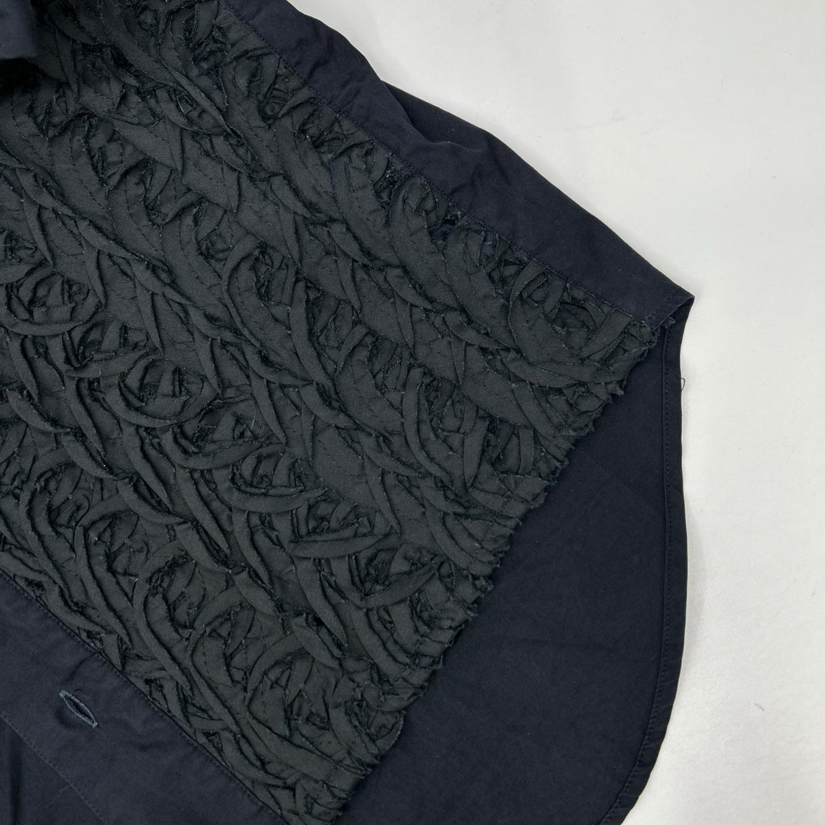 Jean Paul GAULTIER HOMME ジャンポールゴルチエオム ブラック フリル デザイン シャツ トップス