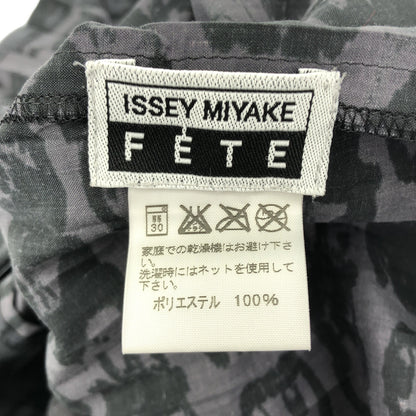 ISSEY MIYAKE FETE イッセイミヤケフェット IF72FJ255 グレー 総柄 プリーツシャツ トップス
