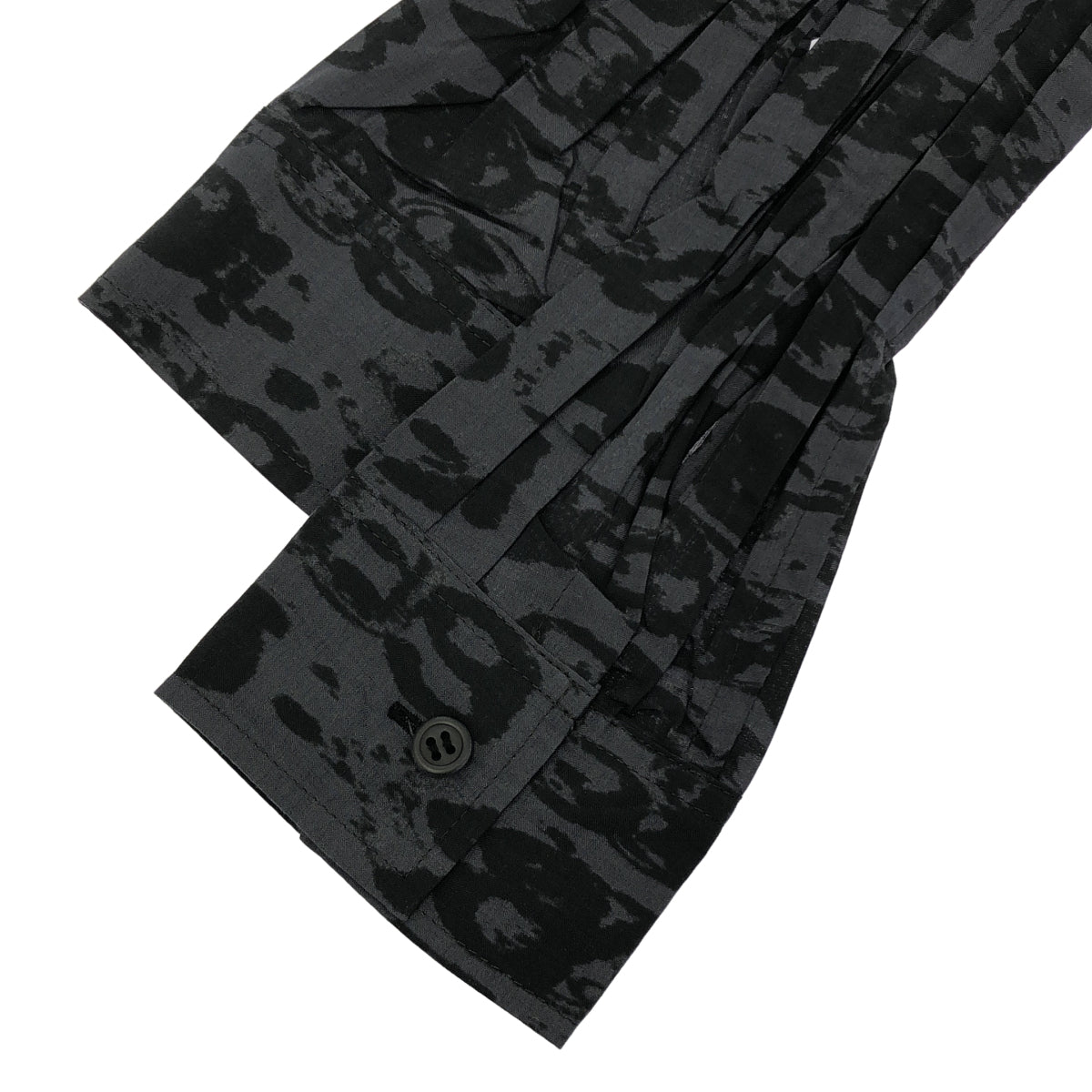 ISSEY MIYAKE FETE イッセイミヤケフェット IF72FJ255 グレー 総柄 プリーツシャツ トップス