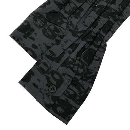 ISSEY MIYAKE FETE イッセイミヤケフェット IF72FJ255 グレー 総柄 プリーツシャツ トップス