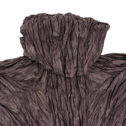 ISSEY MIYAKE イッセイミヤケ IM33-FJ905 パープル プリーツ シワ加工 ハイネックトップス トップス
