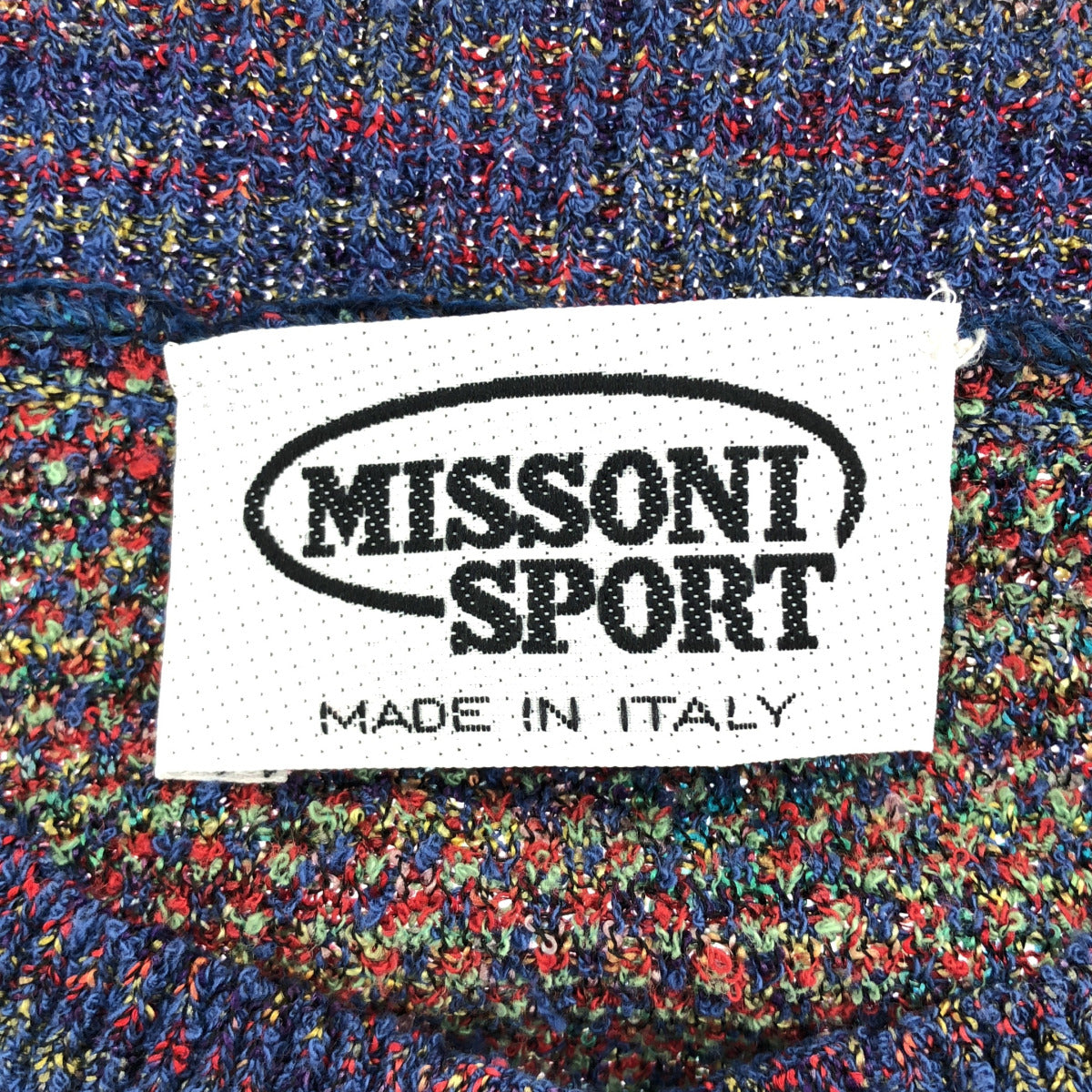 MISSONI SPORT ミッソーニスポーツ マルチカラー 総柄 クルーネック カーディガン トップス