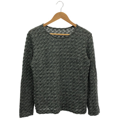 MISSONI SPORT ミッソーニスポーツ 2M125LM111 グレー ウール混 ジグザグ ボートネックニットトップス トップス