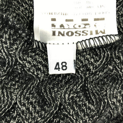 MISSONI SPORT ミッソーニスポーツ 2M125LM111 グレー ウール混 ジグザグ ボートネックニットトップス トップス