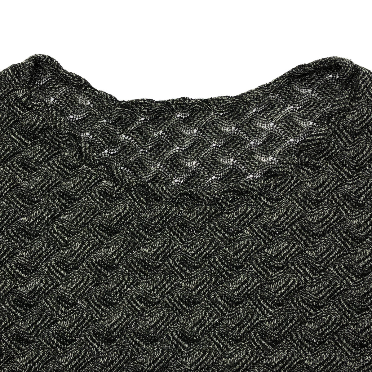 MISSONI SPORT ミッソーニスポーツ 2M125LM111 グレー ウール混 ジグザグ ボートネックニットトップス トップス