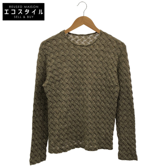 MISSONI SPORT ミッソーニスポーツ ブラウン ウール混 ジグザグ ボートネックニットトップス トップス