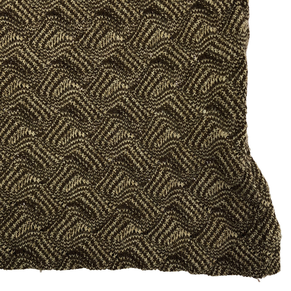 MISSONI SPORT ミッソーニスポーツ ブラウン ウール混 ジグザグ ボートネックニットトップス トップス