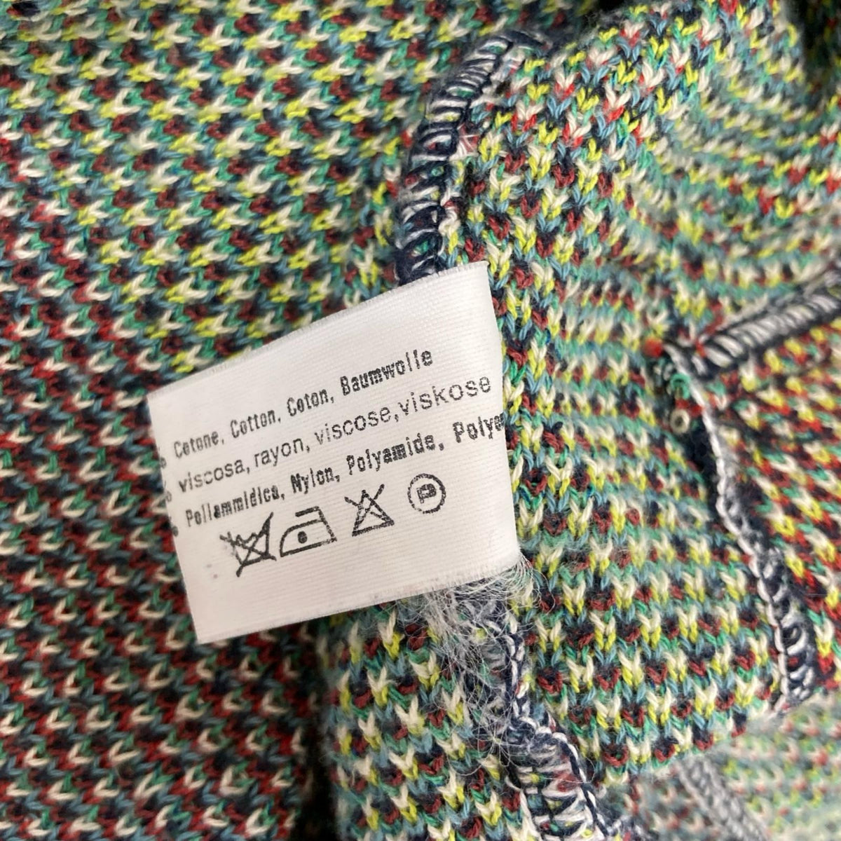 MISSONI SPORT ミッソーニスポーツ マルチカラー フラワー柄 ポケット Vネックカーディガン トップス