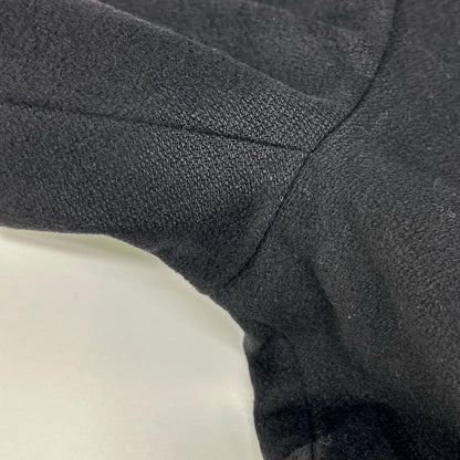 LARDINI ラルディーニ A9JEDERA ブラック カシミヤ100 レザー切り替え チェスターコート コート