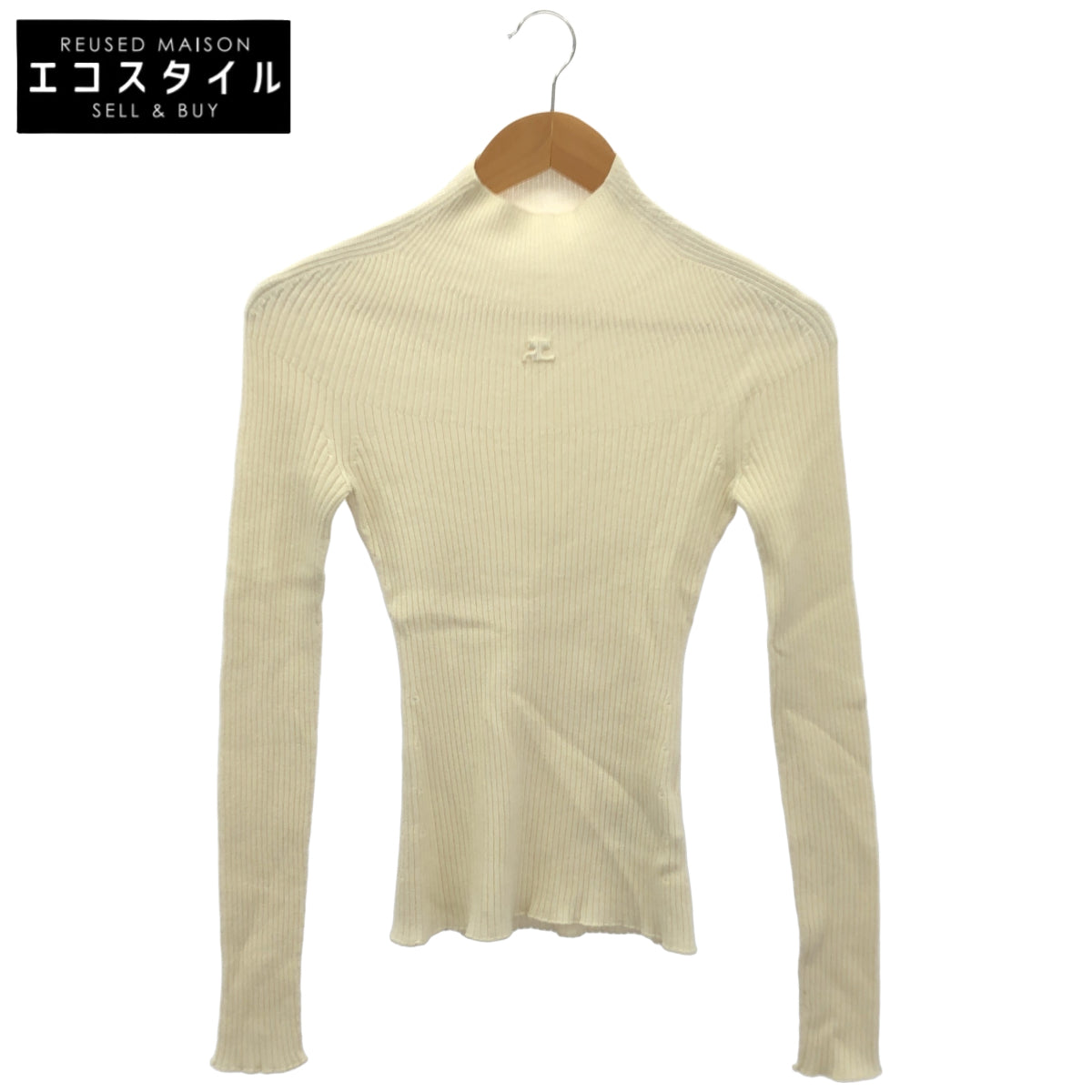 HELLY HANSEN ヘリーハンセン MPU128FI0049 ホワイト リブニット ハイネックロングスリーブトップス トップス