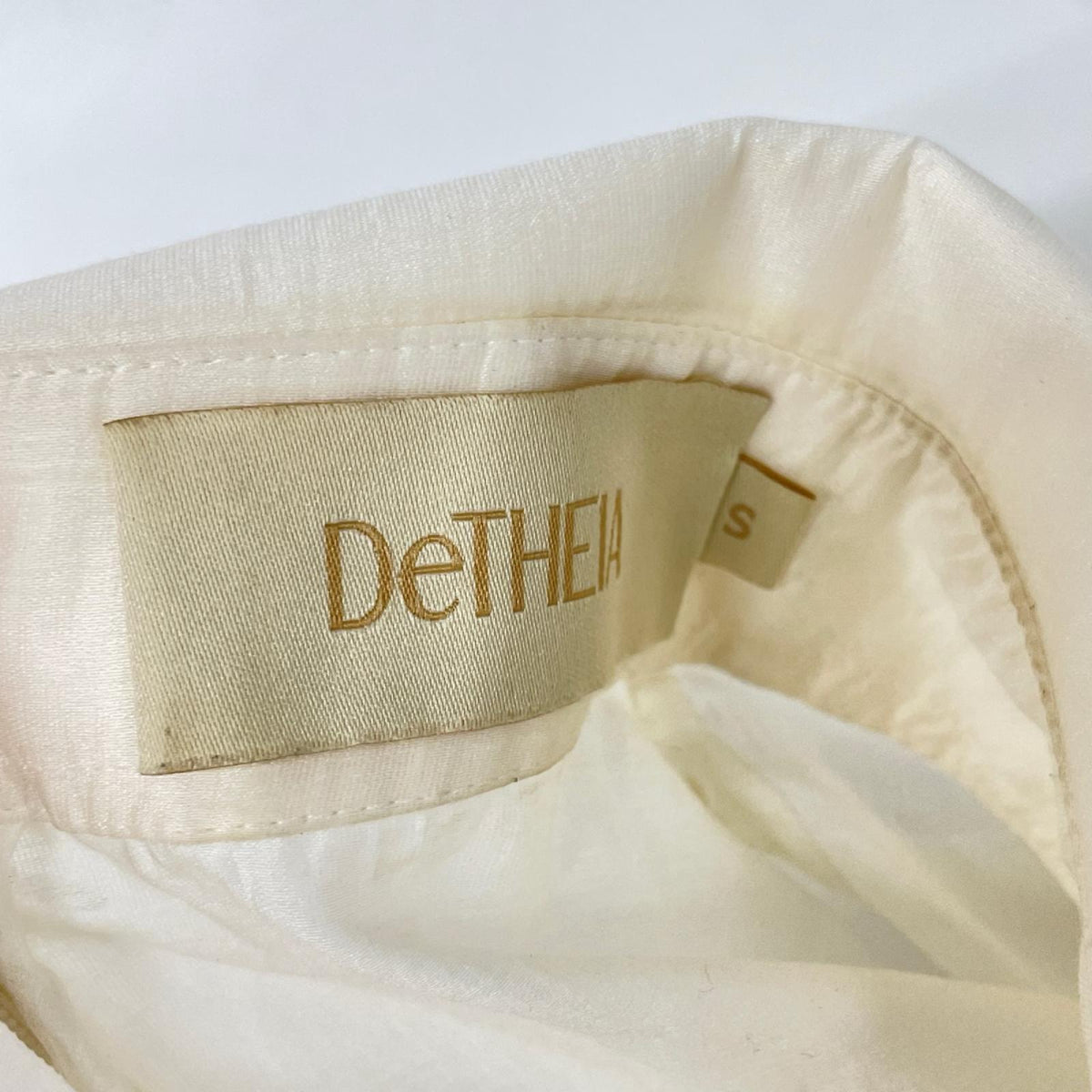 その他ブランド 【DeTHEIA】アイボリー シフォン レース刺繍 ドレス ワンピース ワンピース