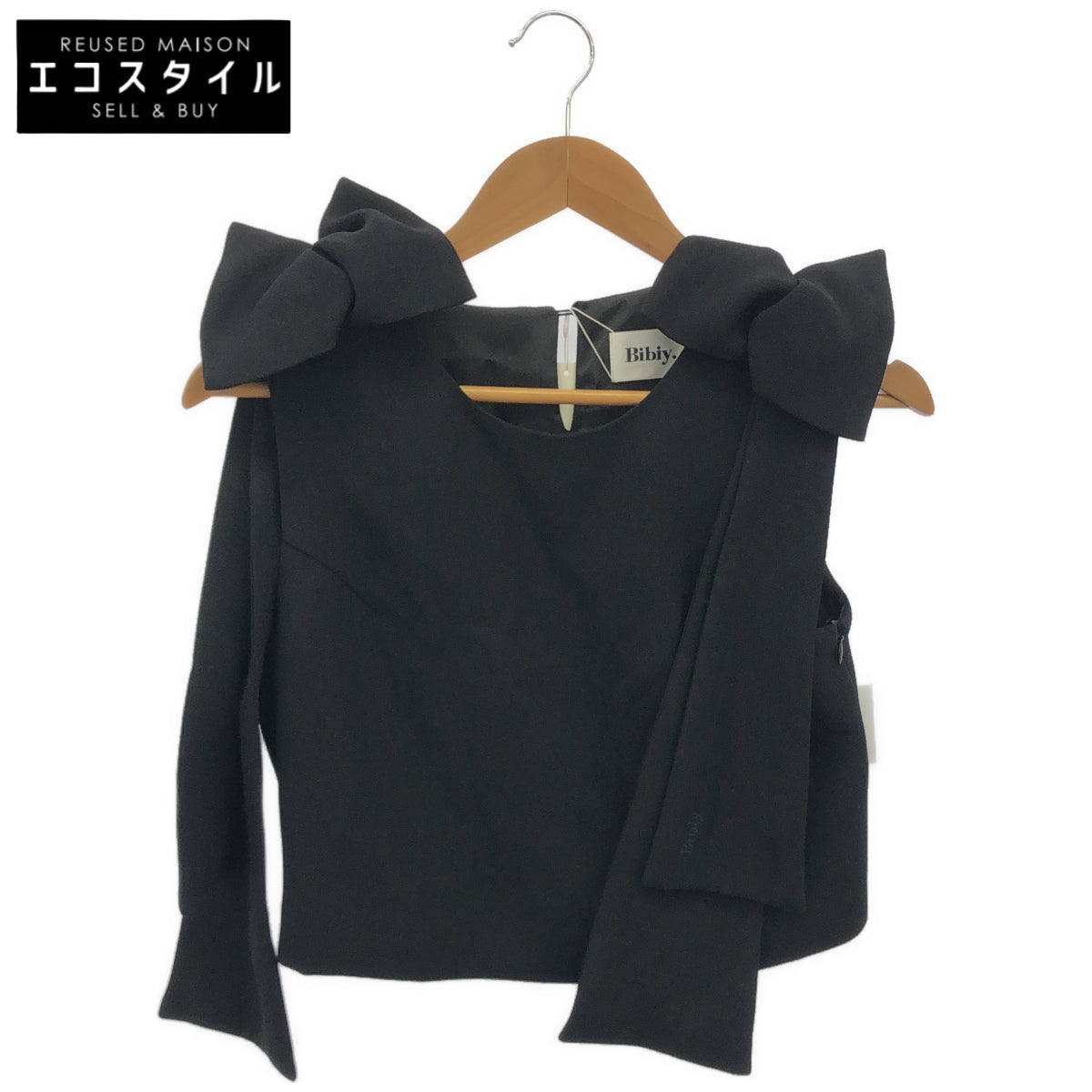 Bibiy ビビィ B60-TS142BKF ブラック DONNA RIBBON TOP トップス