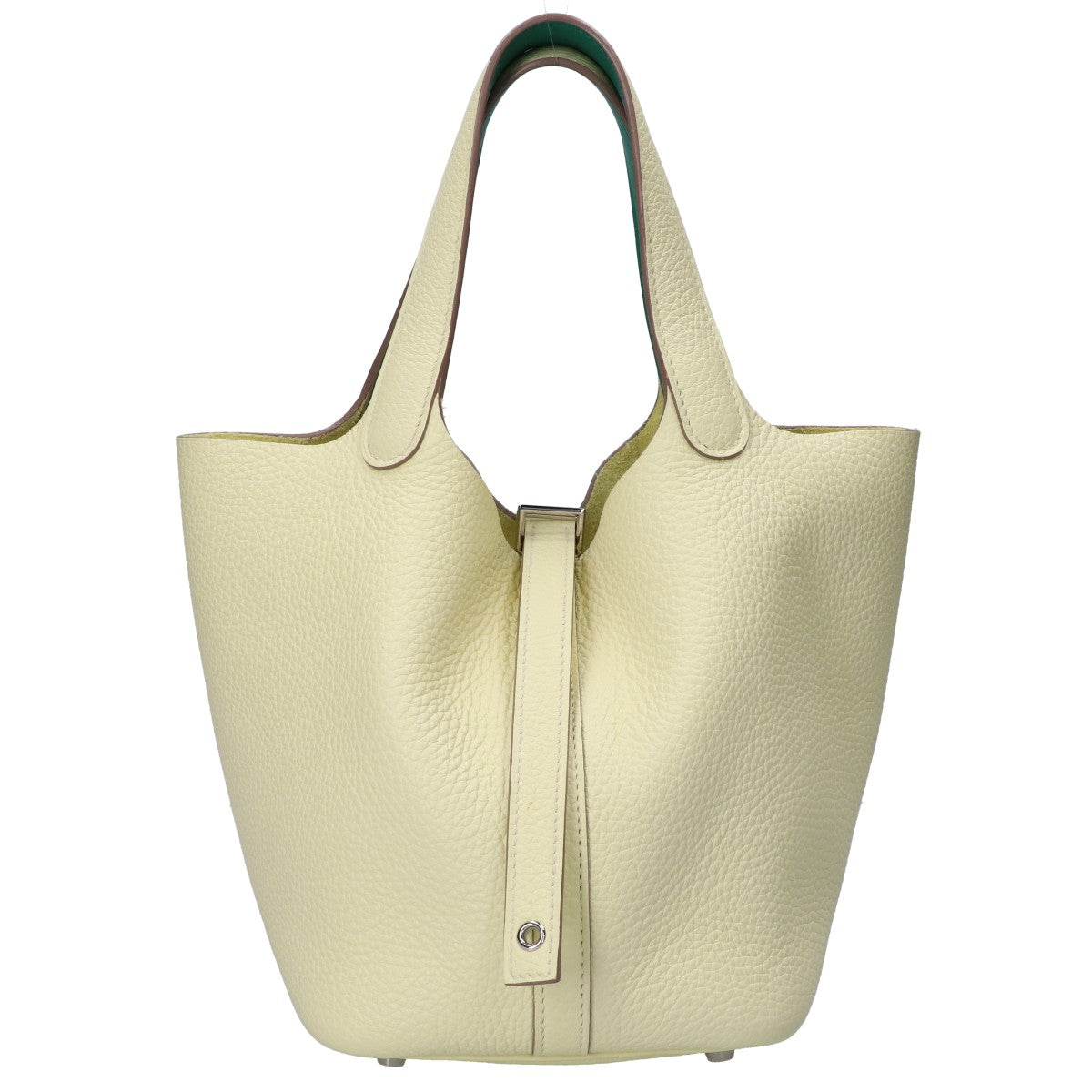 HERMES エルメス 美品 W刻 トリヨン ピコタンロック18/PM エクラ ハンドバッグ
