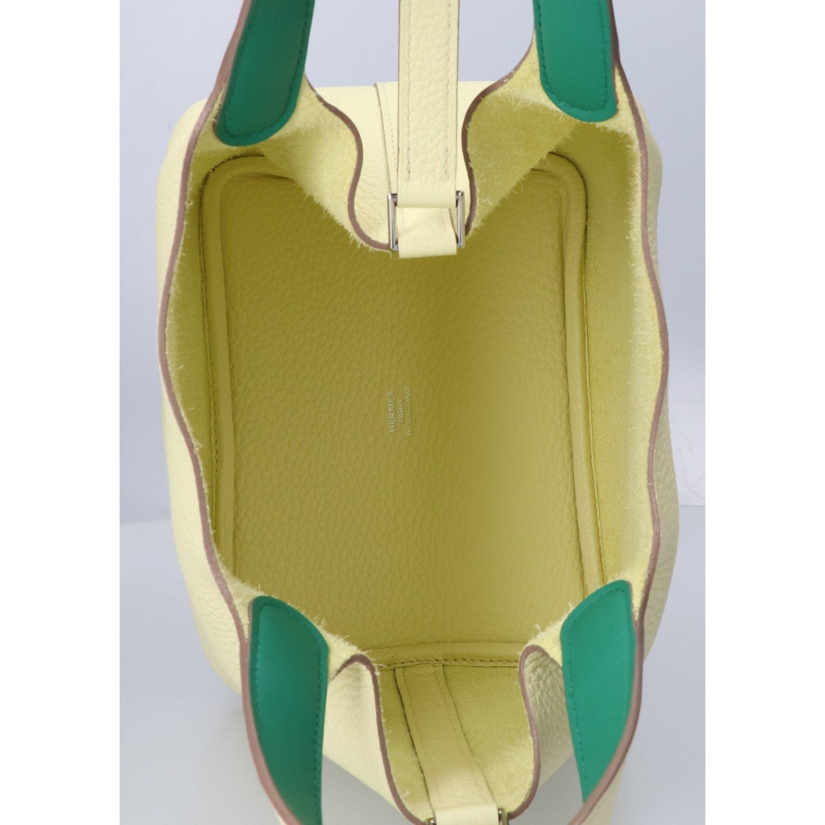 HERMES エルメス 美品 W刻 トリヨン ピコタンロック18/PM エクラ ハンドバッグ
