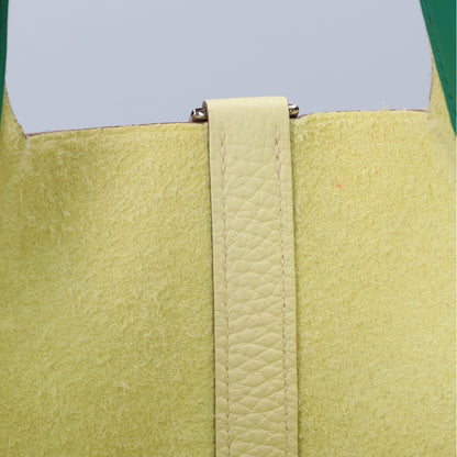 HERMES エルメス 美品 W刻 トリヨン ピコタンロック18/PM エクラ ハンドバッグ