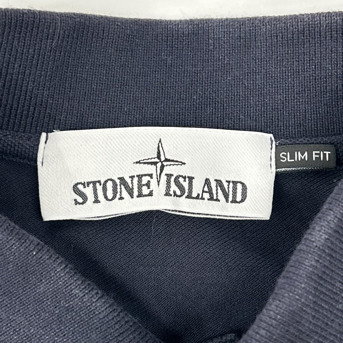 STONE ISLAND ストーンアイランド 101522S18 ネイビー ロゴパッチ 半袖ポロシャツ トップス