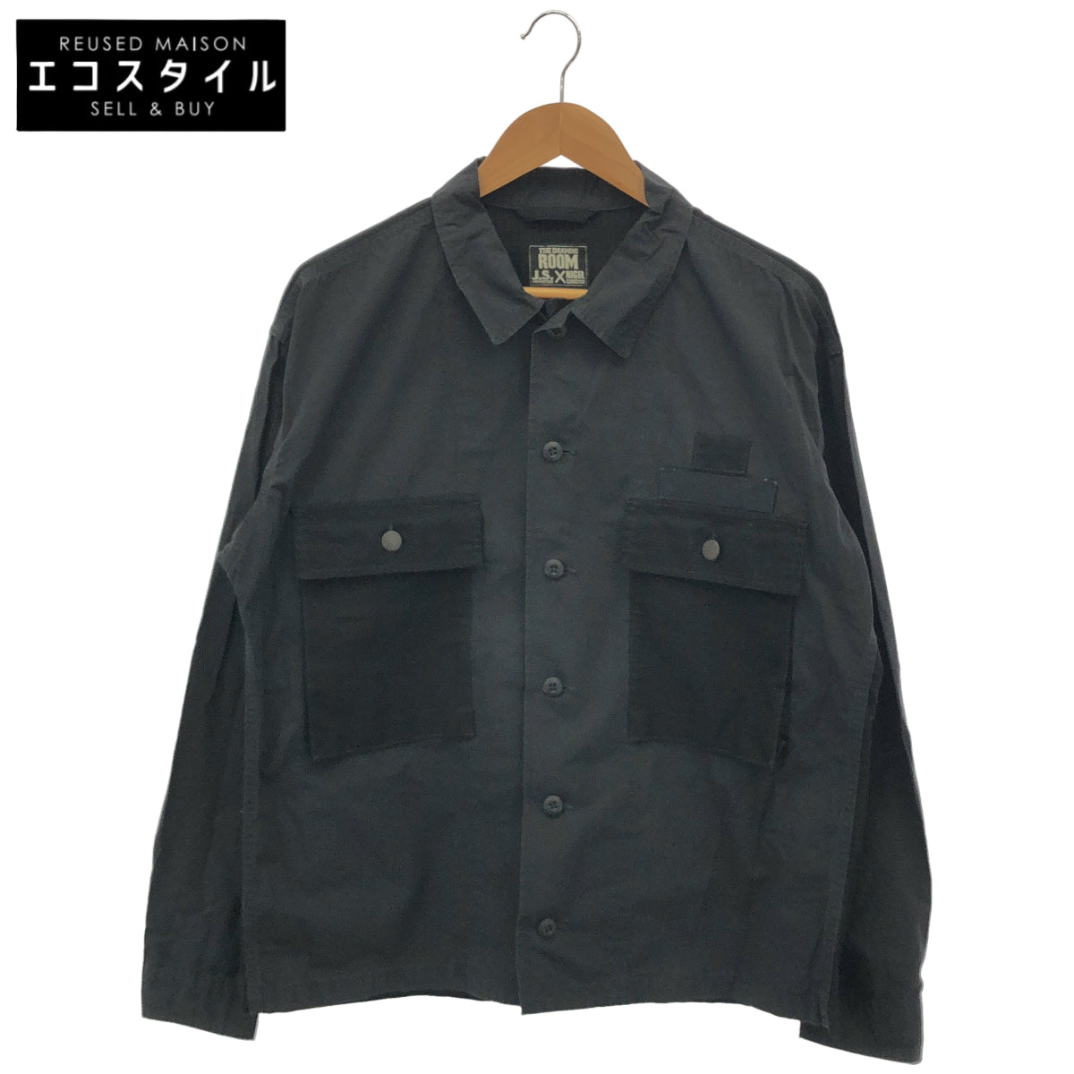 NIGEL CABOURN ナイジェルケーボン ×J.S Homestead ブラック ユーティリティーシャツ ジャケット トップス