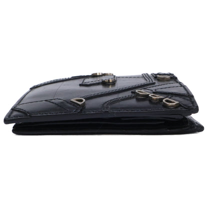 Dior HOMME ディオールオム エディ期 04LU 1023 レザーパッチワーク D金具 二つ折り財布 二つ折り財布（小銭入れあり）