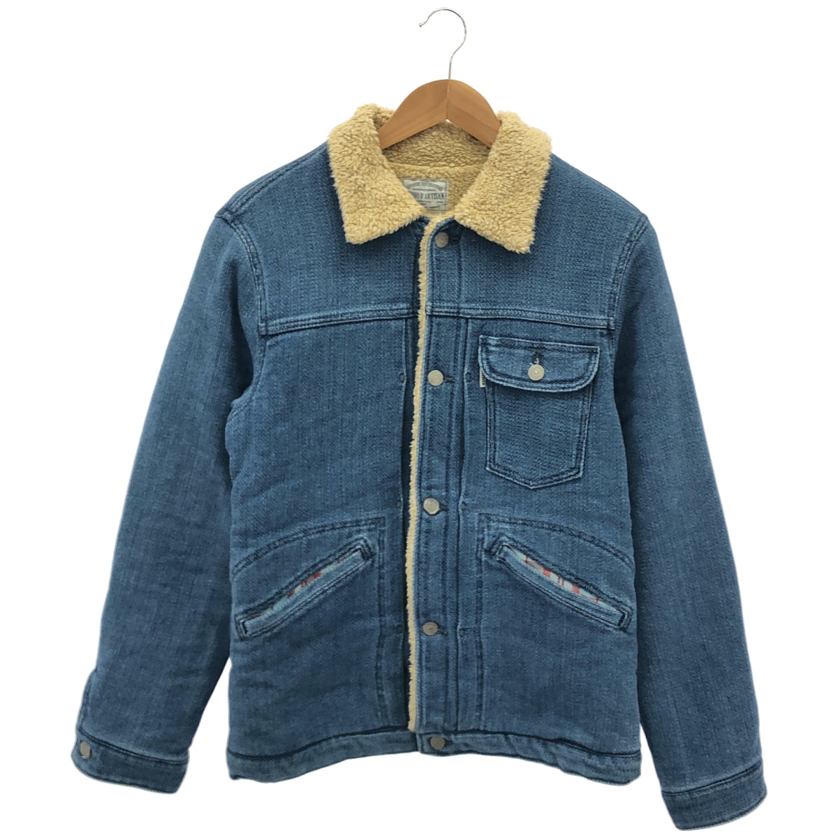 STUDIO D'ARTISAN ステュディオダルチザン D4323 ブルー LUNCH JACKET "SASIKO" トップス