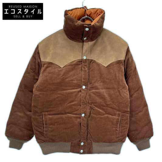 STUDIO D'ARTISAN Studio D'Artisan 4369 Brown Corduroy Down Jacket Jacket