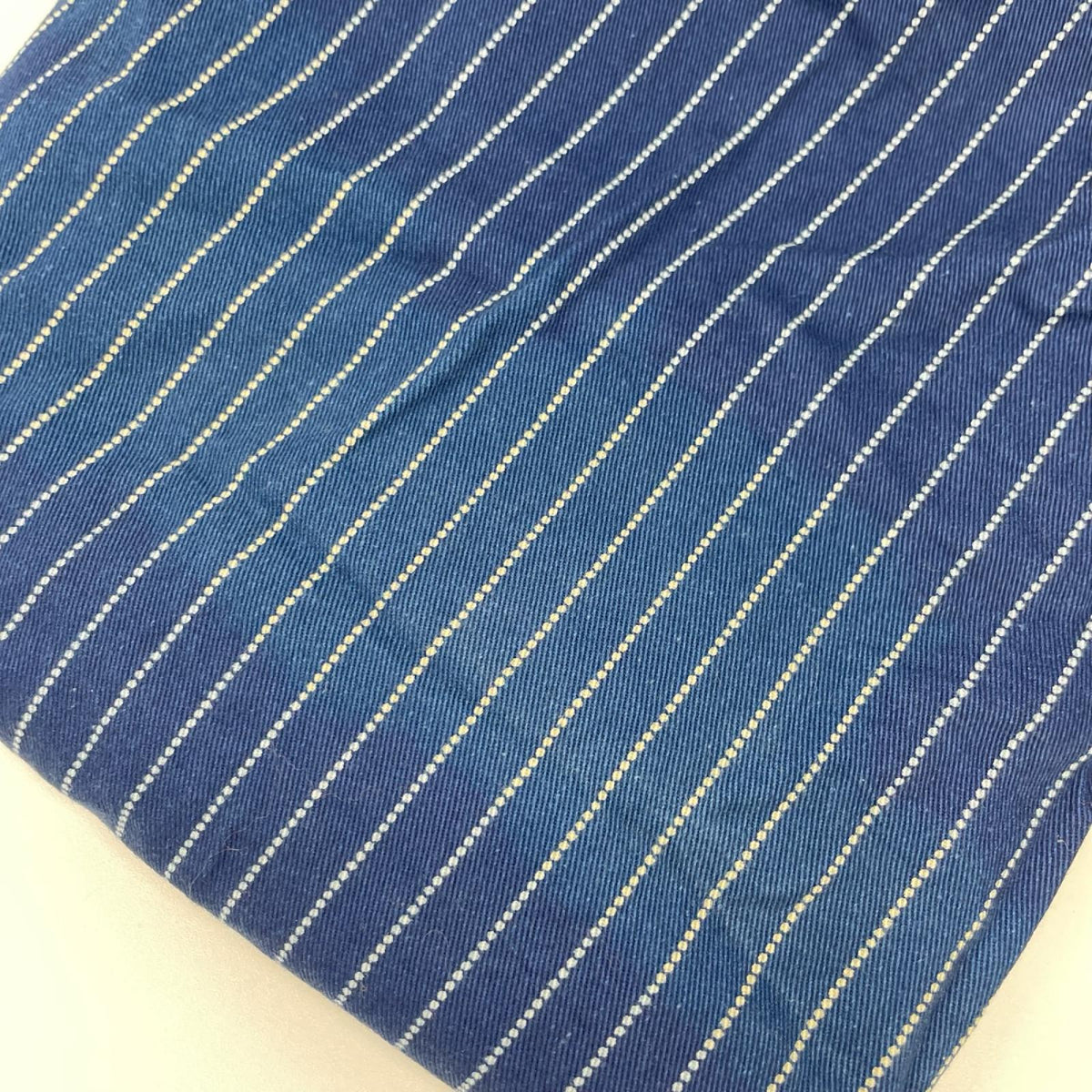 STUDIO D'ARTISAN ステュディオダルチザン 5532 ブルー ウォバッシュストライプ 半袖ワークシャツ トップス