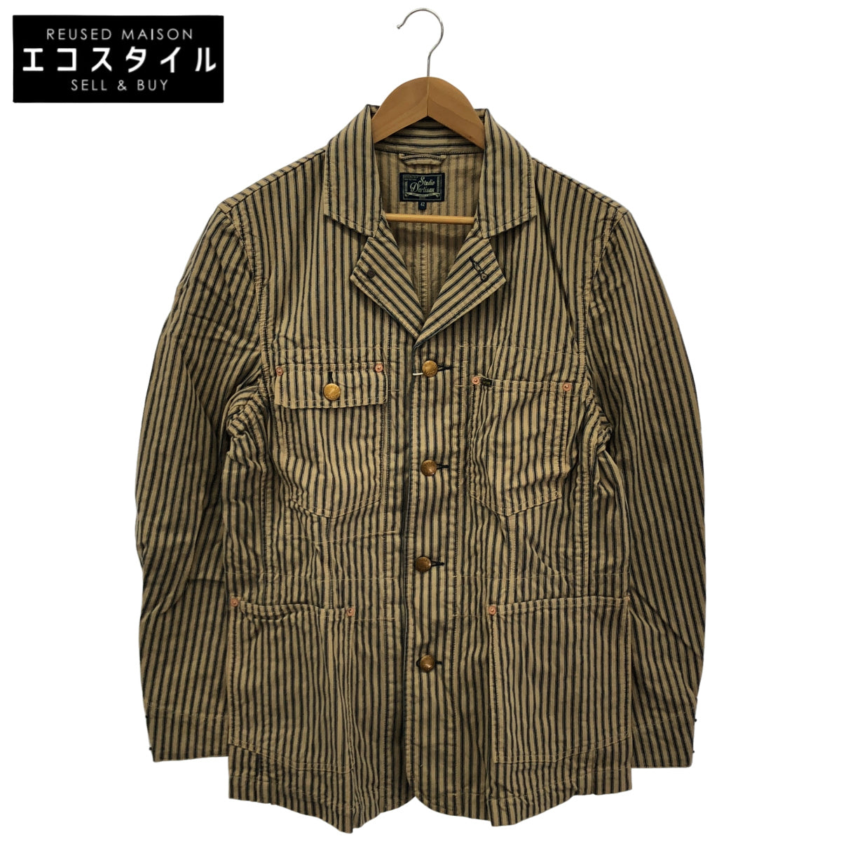 STUDIO D'ARTISAN ステュディオダルチザン 4414 ベージュ Mr,Rail Road Jacket トップス