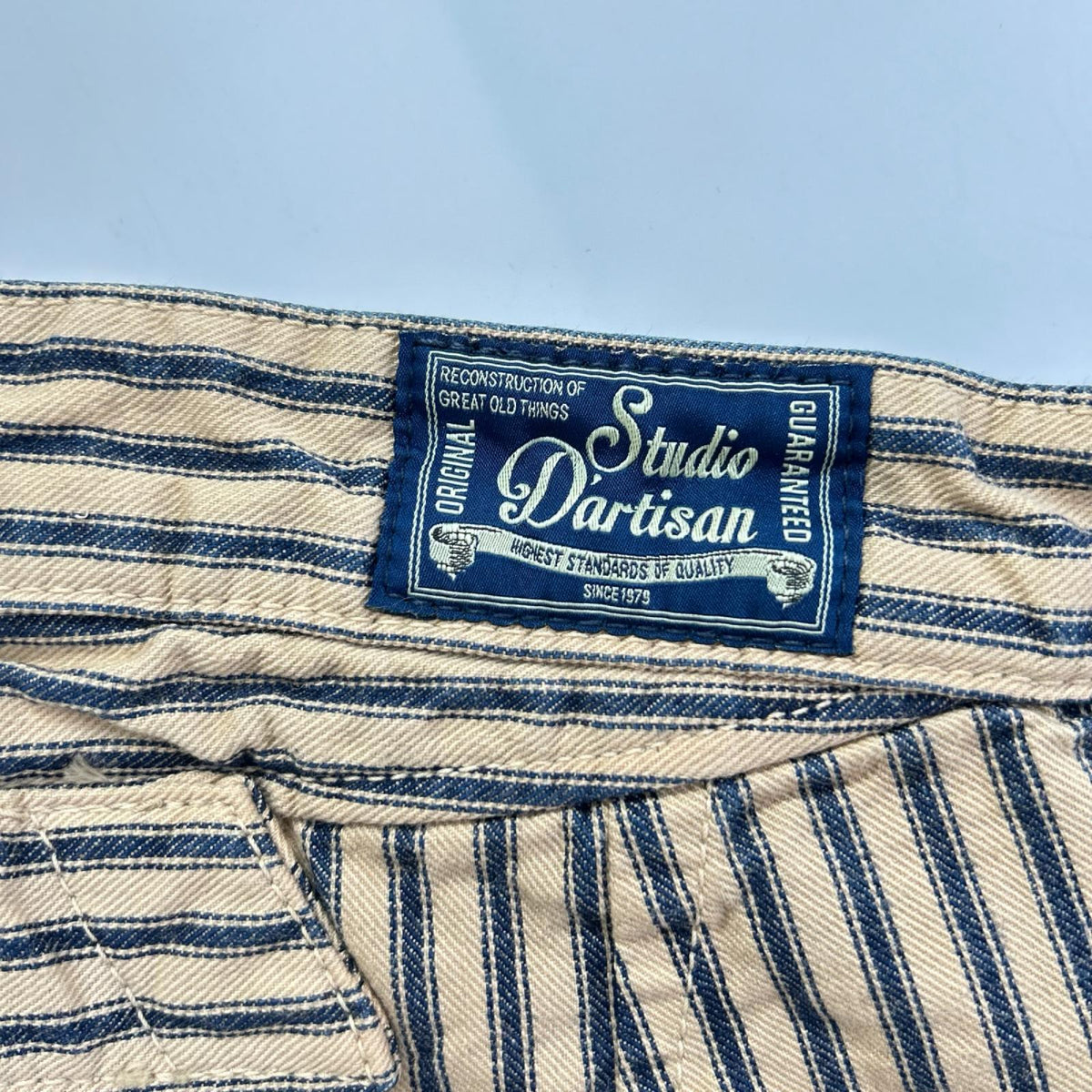 STUDIO D'ARTISAN ステュディオダルチザン 1733 ベージュ MR.RAIL ROAD PANTS ボトムス