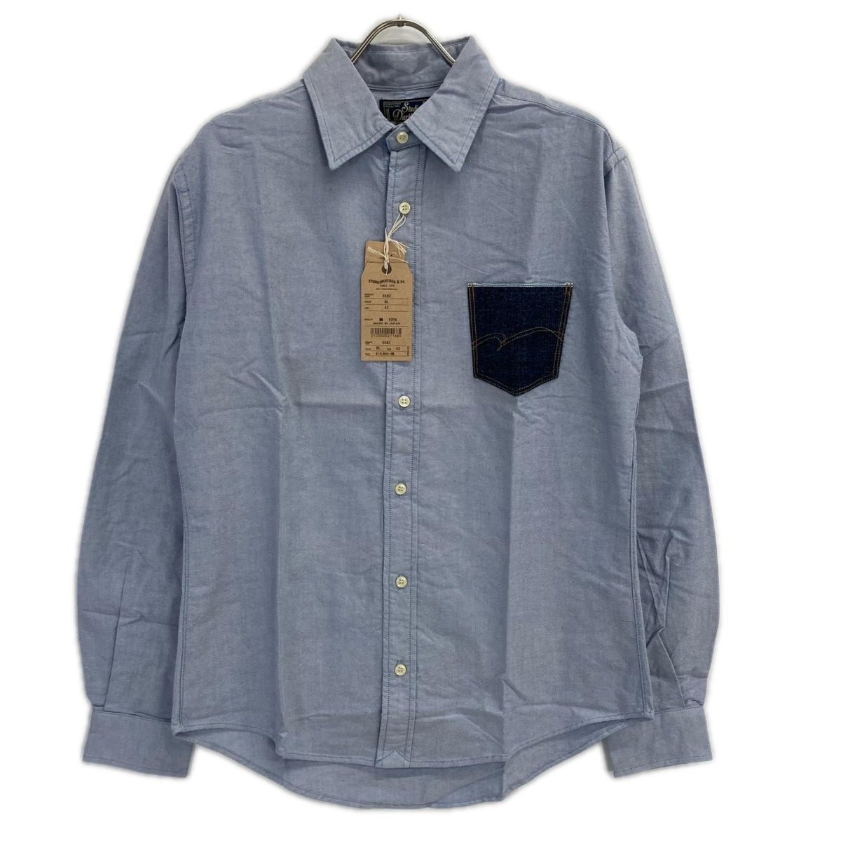STUDIO D'ARTISAN ステュディオダルチザン 5582 サックス スヴィンゴールドシャツ トップス
