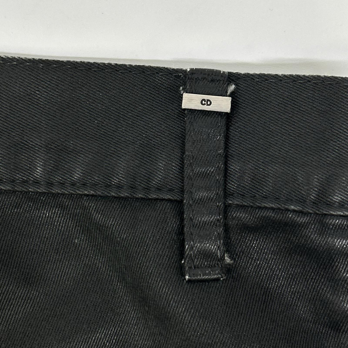 Dior HOMME ディオールオム 003D000TX027 ブラック ワックスコーティング スキニーパンツ ボトムス