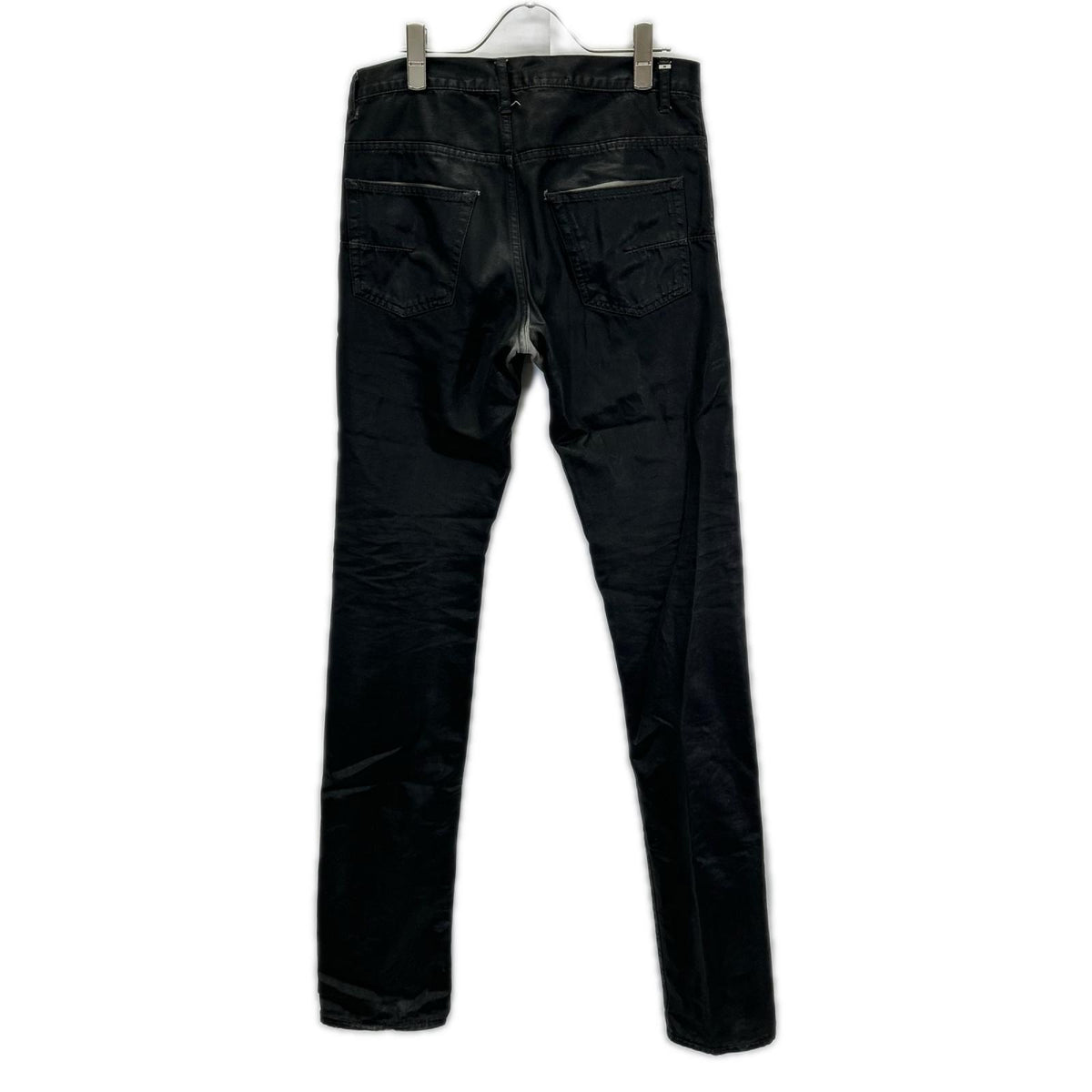 Dior HOMME ディオールオム 003D000TX027 ブラック ワックスコーティング スキニーパンツ ボトムス