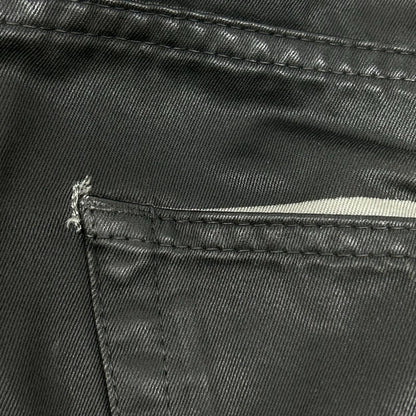 Dior HOMME ディオールオム 003D000TX027 ブラック ワックスコーティング スキニーパンツ ボトムス