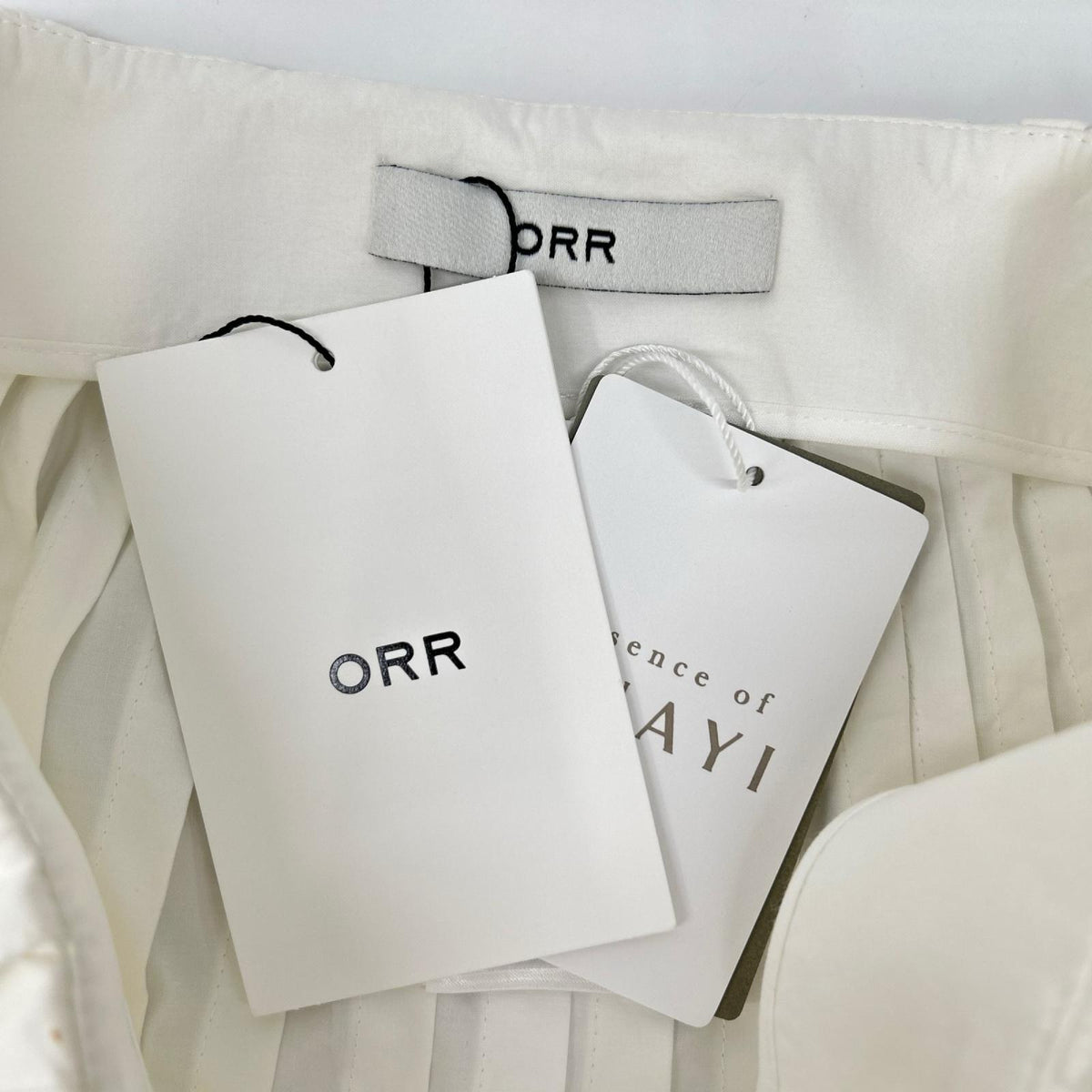 ORR オル OR052SK01803 ホワイト ピンタックフルスカート スカート