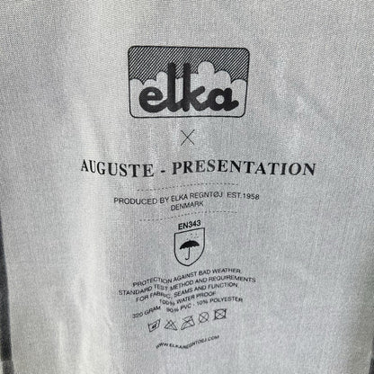 その他ブランド 【AUGUSTE-PRESENTATION】×【Elka】ブラック フードレインコート コート