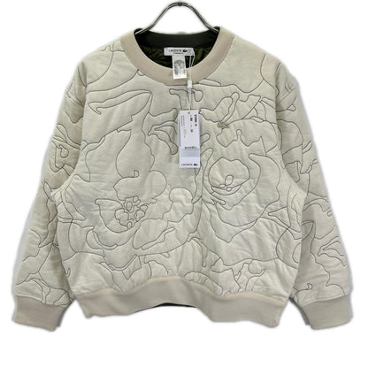 Lacoste ラコステ SF2686-10 カーキオリーブ リバーシブル キルティング クルーネック トップス