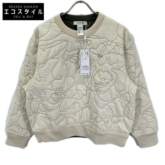 Lacoste ラコステ SF2686-10 カーキオリーブ リバーシブル キルティング クルーネック トップス