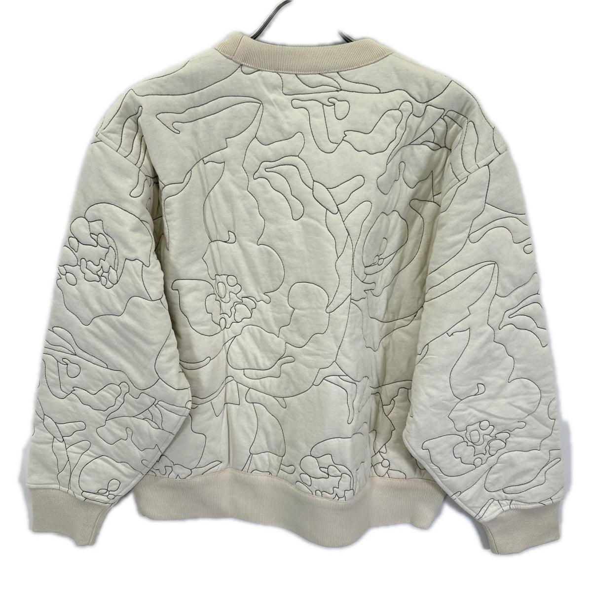 Lacoste ラコステ SF2686-10 カーキオリーブ リバーシブル キルティング クルーネック トップス