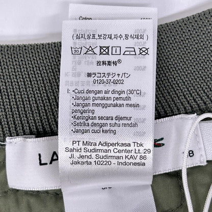 Lacoste ラコステ SF2686-10 カーキオリーブ リバーシブル キルティング クルーネック トップス