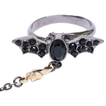 ANNA SUI アナスイ 【美品】ハロウィンコレクション 蜘蛛の巣/蝶/コウモリモチーフ リング付 ブレスレット